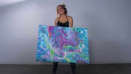 This Rainbow Painting is Mesmerizing