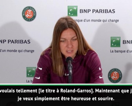 Roland-Garros - Halep : Juste bien faire les choses et savourer
