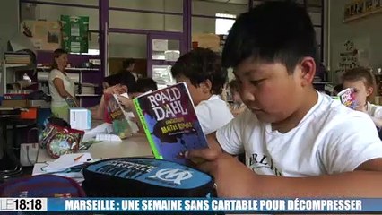 Marseille : une semaine sans cartable pour décompresser  à l’école primaire Jeanne D’Arc
