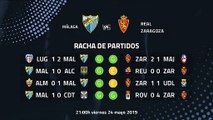 Previa partido entre Málaga y Real Zaragoza Jornada 40 Segunda División