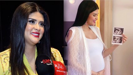 سلمى رشيد تكشف لأول مرة عبر غالية تفاصيل حملها الأول وتصرح حفل العقيقة غايكون كبير