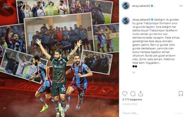Olcay Şahan'dan Trabzonspor'a veda