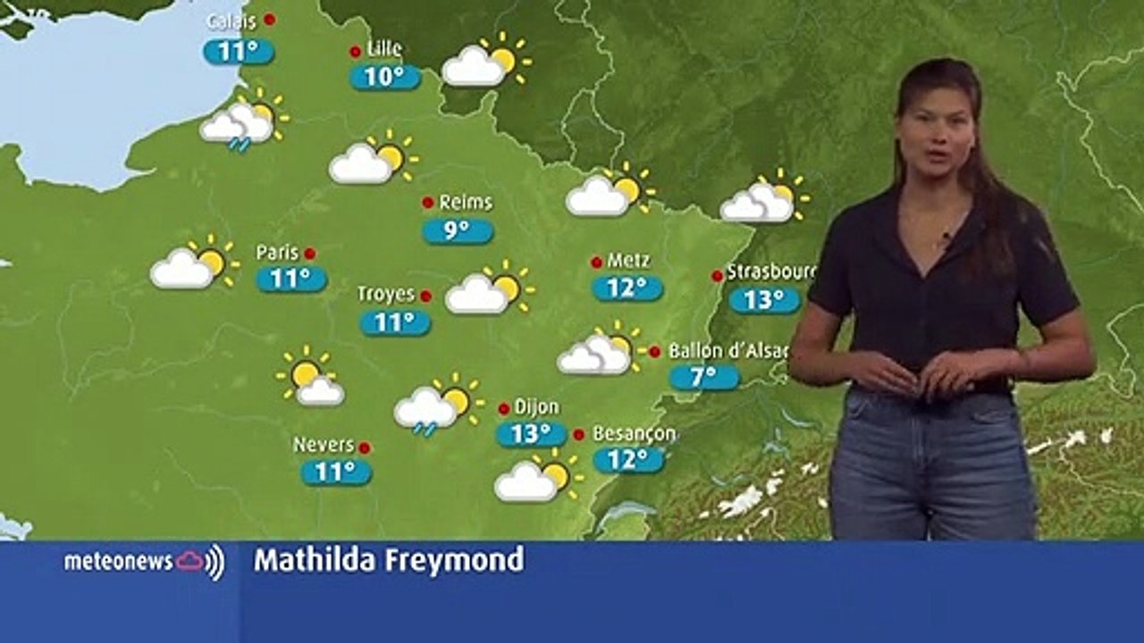 Le temps ce samedi : temps sec avec des risques d'orages, températures douces