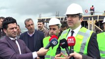 Vali Memiş, Tekstilkent fabrika inşaatında incelemelerde bulundu