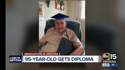 95-year-old WWII veteran getting high school diploma in Snowflake, Arizona