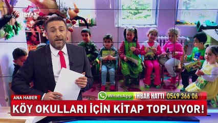 Köy okulları için kitap topluyor