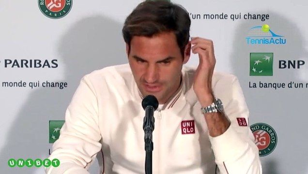 Roland-Garros 2019 - Roger Federer : Un vrai plaisir d'être de retour ici à Paris à Roland-Garros