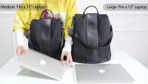 Anti Theft Travel Backpack Leather Handbag for Women