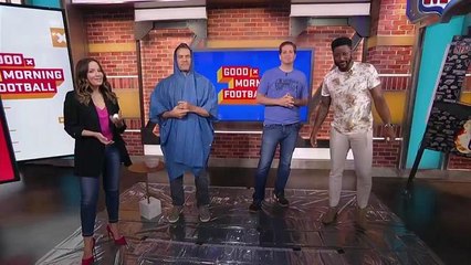 Kirk Cousins and Peter Schrager participate in the 'Crack Cancer Challenge'