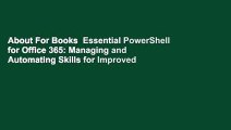 About For Books  Essential PowerShell for Office 365: Managing and Automating Skills for Improved