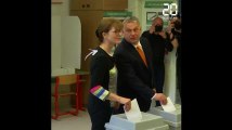 Elections européennes: Les chefs d'Etat, de partis politiques et les candidats ont voté