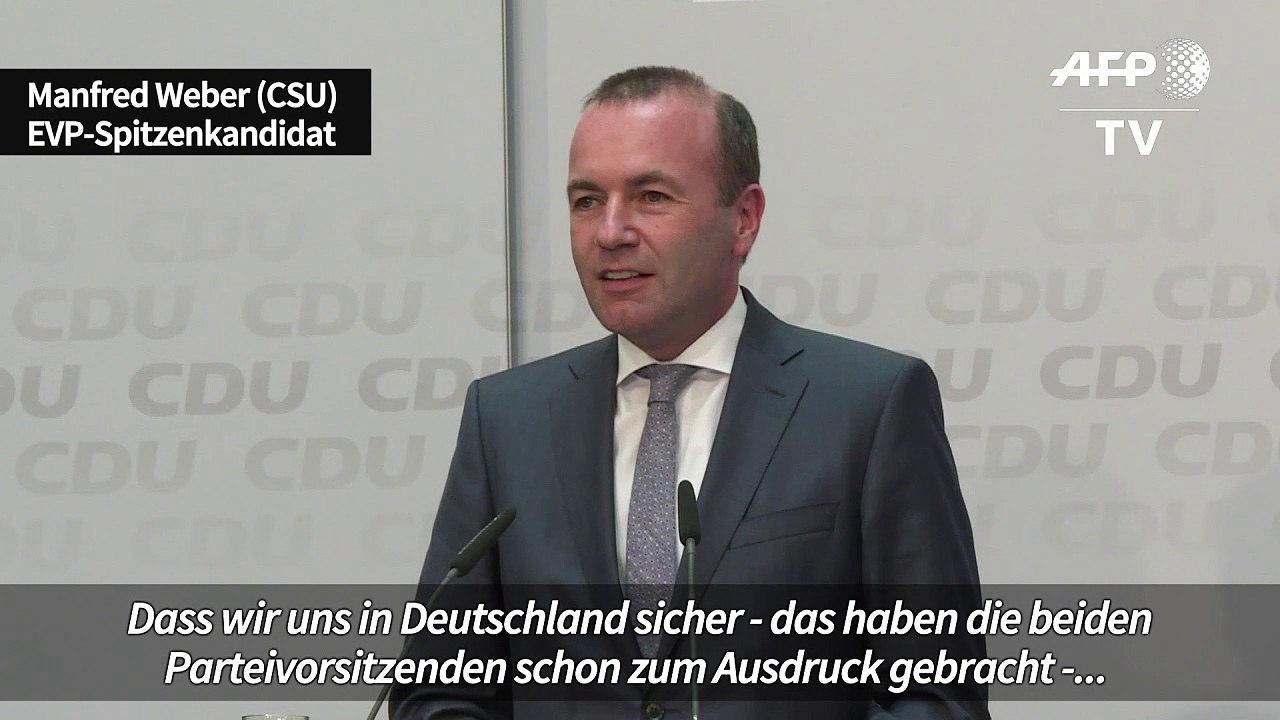 EU-Wahl: Weber sieht 'klaren Führungsanspruch' der Union