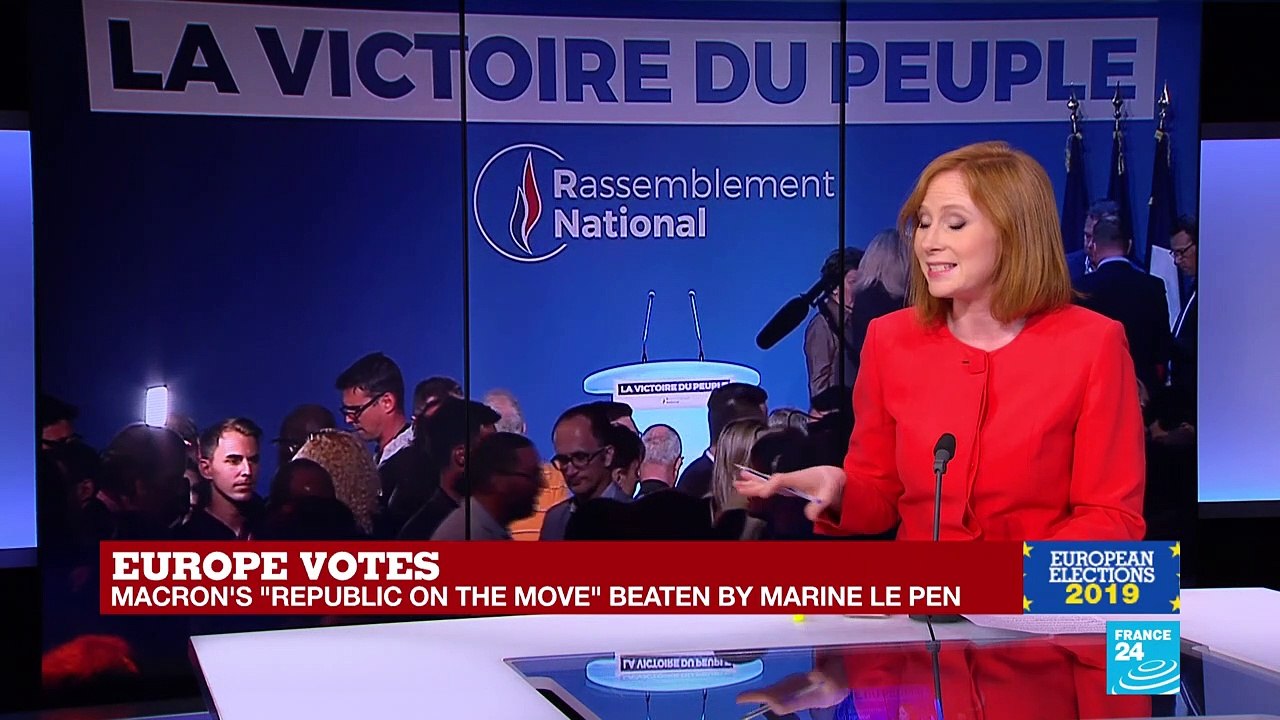 European Elections: Macron's party beaten by Marine Le Pen