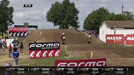 Olsen passes Sterry - MX2 Race 1 - MXGP of France 2019
