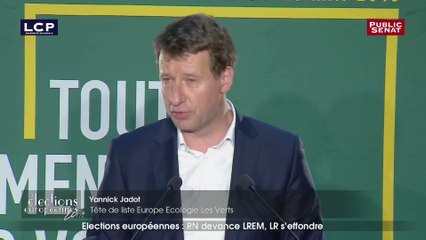 En troisième place, Yannick Jadot se réjouit d'une « vague verte européenne »