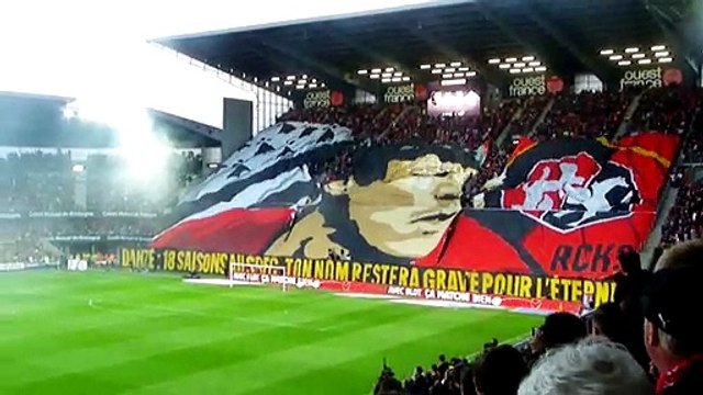 24/05/19 : SRFC-LOSC : tifo Romain Danzé (29')