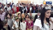 شاهد.. فنانون وممثلون وملكة جمال الجزائر 2019  يشاركون في حفل ختان جماعي بالبليدة