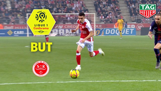 But Mathieu CAFARO (56ème) / Stade de Reims - Paris Saint-Germain - (3-1) - (REIMS-PARIS) / 2018-19