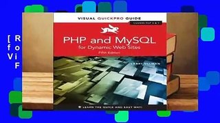 [Read] PHP and MySQL for Dynamic Web Sites: Visual Quickpro Guide  For Trial
