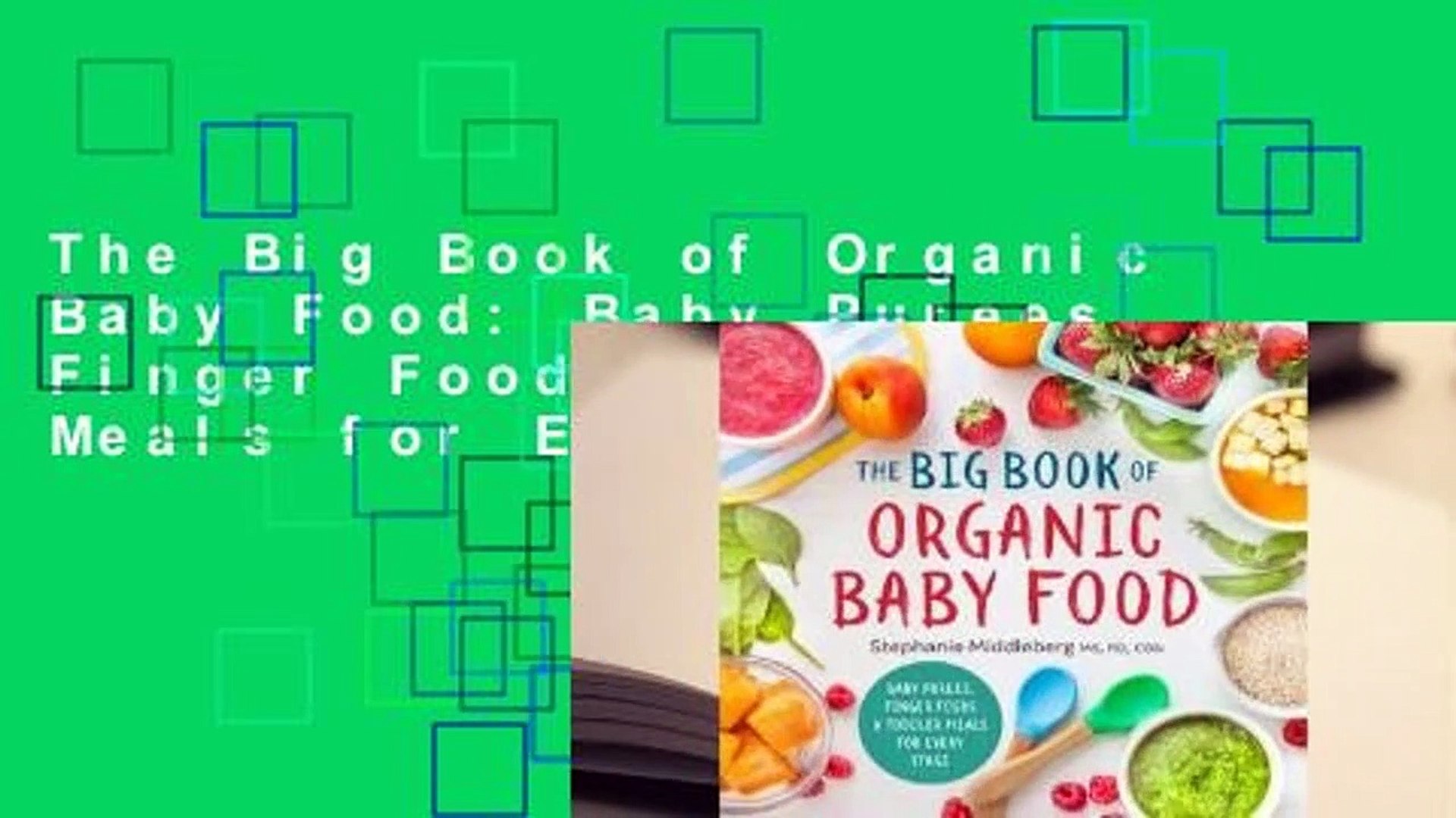 Big book of 2024 organic baby food