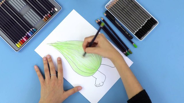 How To Draw Fuzzbert From Trolls fll mvie 2016 DIY Drawing Kids Craft Ideas Crafty Kids