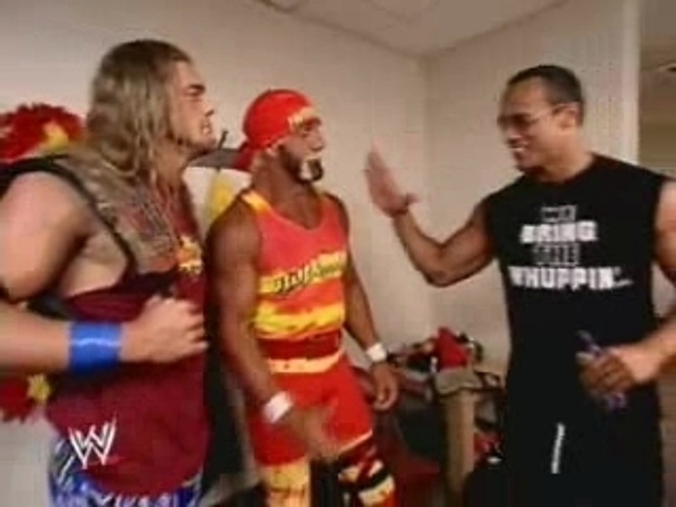 The Rock- Hulk Hogan And Edge Segment