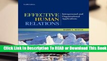 Online Effective Human Relations: Interpersonal and Organizational Applications  For Free