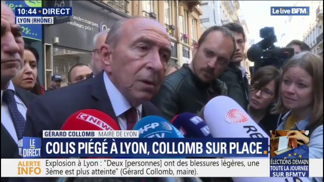 Gérard Collomb sur le colis piégé à Lyon: le dispositif de sécurité a été renforcé pour cet après-midi