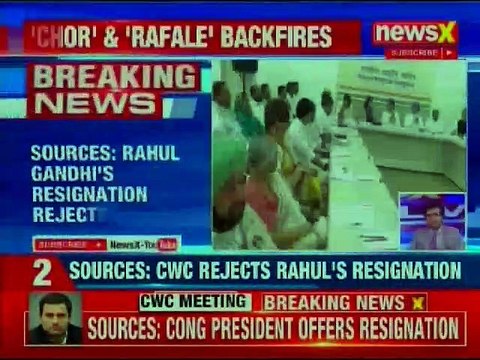 Lok Sabha election debacle: Congress Working Committee rejects Rahul Gandhi's resignation offer