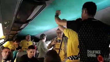 Les supporters de Chambery déchaînés