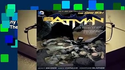 Any Format For Kindle  Batman, Volume 1: The Court of Owls by Scott Snyder