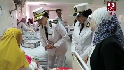 قطاع حقوق الإنسان بوزارة الداخلية يزور مرضى أبو الريش