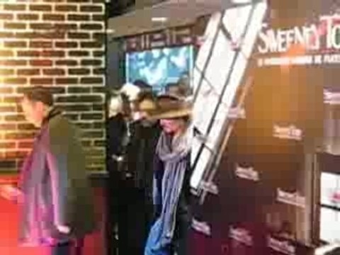 Johnny Depp Premiere Sweeney Todd Paris