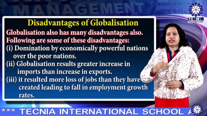 Disadvantages of Globalisation | Dr. Vandana Raghava | BBA | TIAS | TECNIA TV