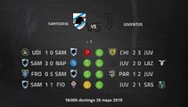 Previa partido entre Sampdoria y Juventus Jornada 38 Serie A