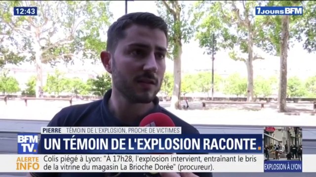 Je suis parti acheter un sandwich, et ça a explosé. Témoin et proche de deux victimes, Pierre raconte l'explosion du colis piégé à Lyon