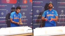 ICC Cricket World Cup 2019 : Rohit Sharma Takes On Steady Hand Challenge || Oneindia Telugu