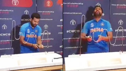 ICC Cricket World Cup 2019 : Rohit Sharma Takes On Steady Hand Challenge || Oneindia Telugu
