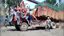 Machines forced to Work - Overloaded Truck