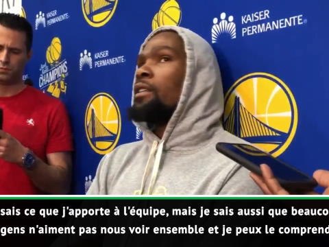 NBA - Durant refuse de penser que les Warriors soient meilleurs sans lui