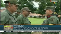 Venezuela: efectivos militares participan en Marcha de la Lealtad