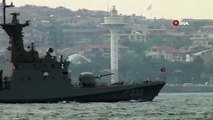 Türk savaş gemilerinden Barbaros Hayreddin Paşa’ya 'çimariva' selamı