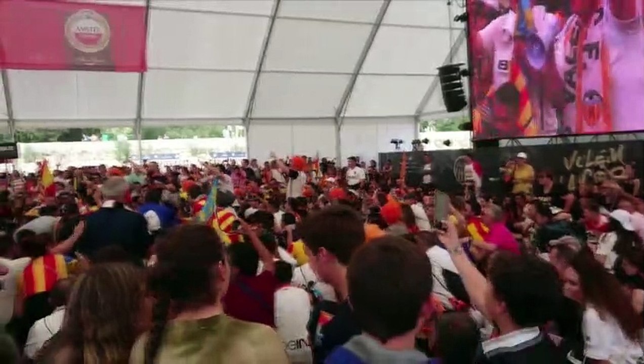 Final Copa del Rey Barcelona - Valencia: Ambien...