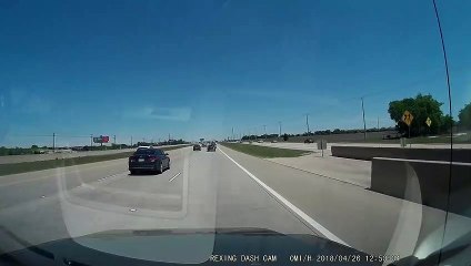 Car Rear Ends Two Stopped Vehicles