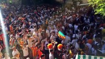Final Copa del Rey Barcelona - Valencia: La Llegada del Valencia, Desde Otro Ángulo