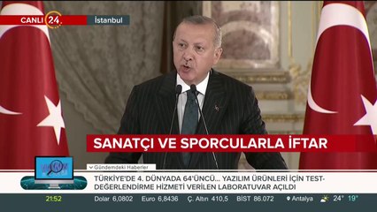 Sanatçı ve sporcularla iftar