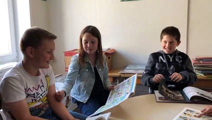 Noah, Yvanie, Lucas, Léo et Mathis