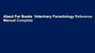 About For Books  Veterinary Parasitology Reference Manual Complete