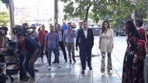 Ignacio Aguado y Begoña Villacís llegan a la sede de Ciudadanos