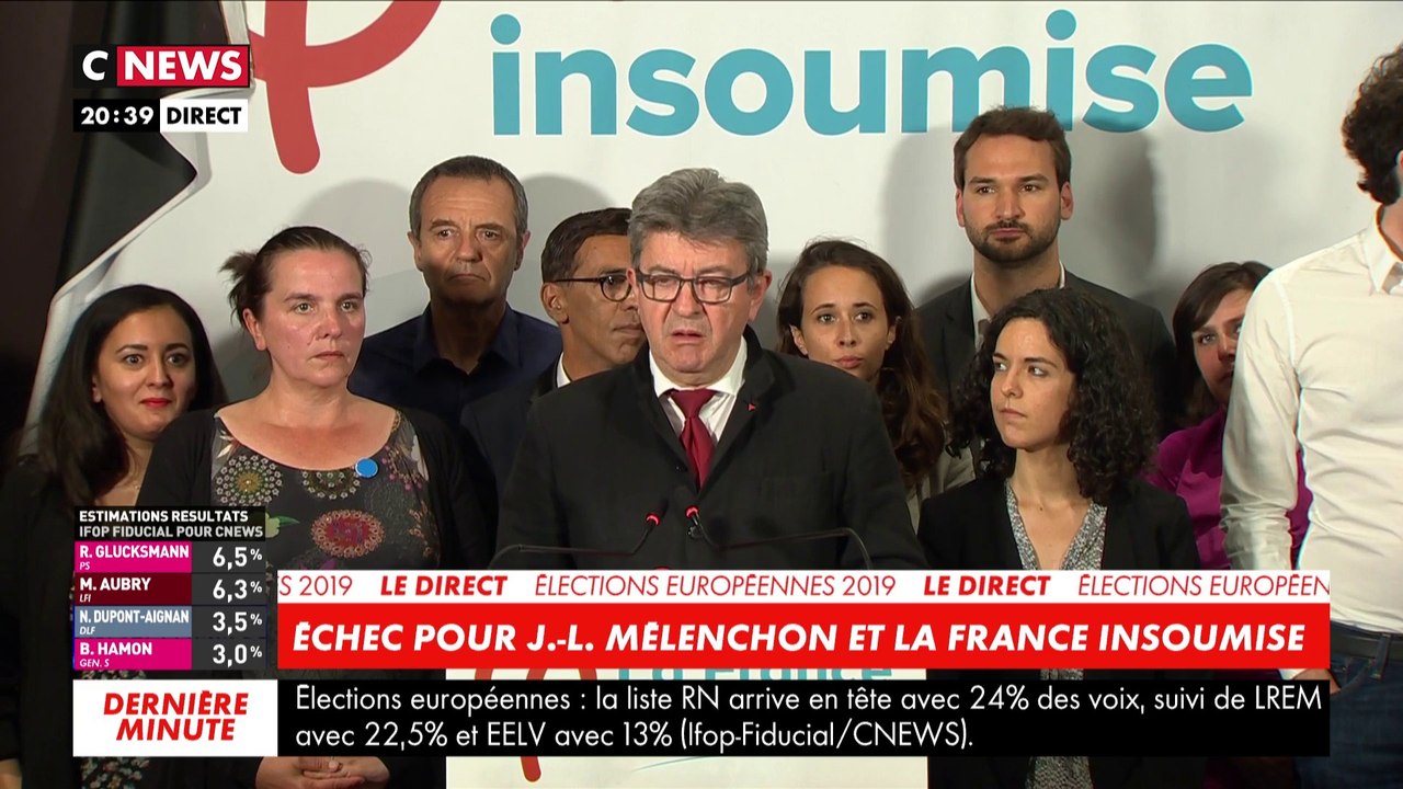 Jean-Luc Mélenchon : "Ainsi se confirme que notre pays prend une pente que nous continueront de combattre"